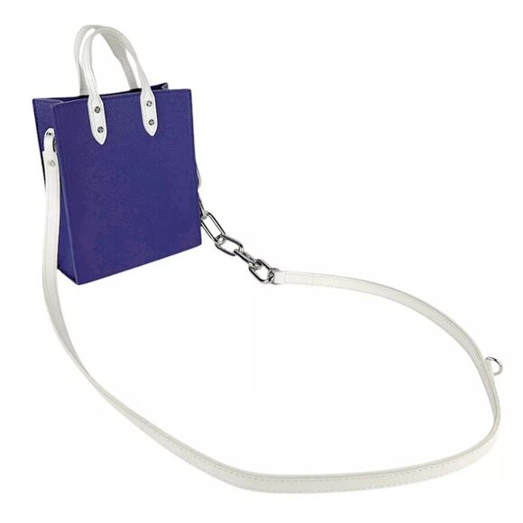 Auth LOUIS VUITTON Everyday LV Sac Plat Handbag Shoulder Bag M80841 - z4142 - Picture 11 of 14